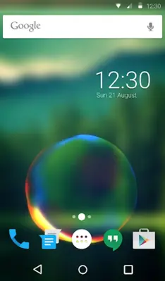 Splashing Bubble Keyboard android App screenshot 0