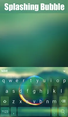 Splashing Bubble Keyboard android App screenshot 4