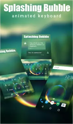 Splashing Bubble Keyboard android App screenshot 5